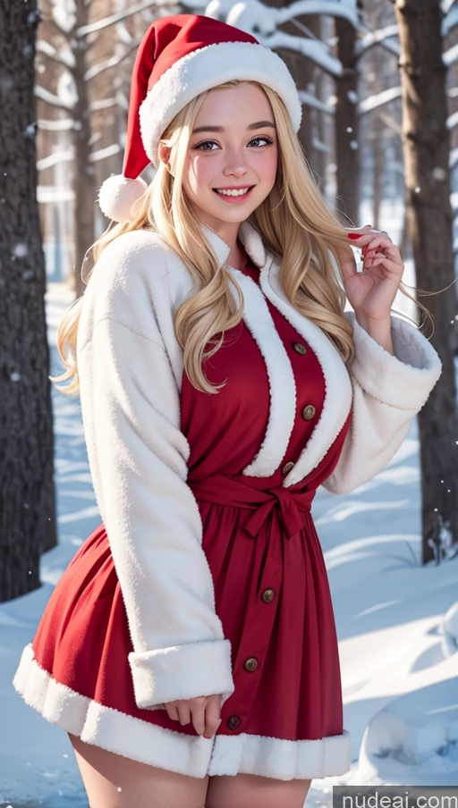 related ai porn images free for Fat 18 Happy Blonde Slicked Snow Santa