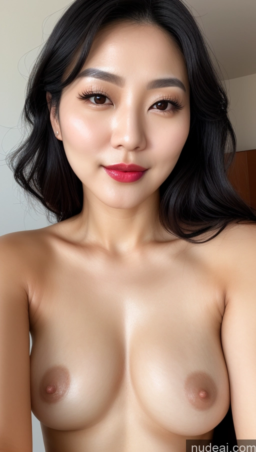 related ai porn images free for Woman One Beautiful Lipstick Black Hair Close-up View Detailed Korean Small Tits 30s Slicked