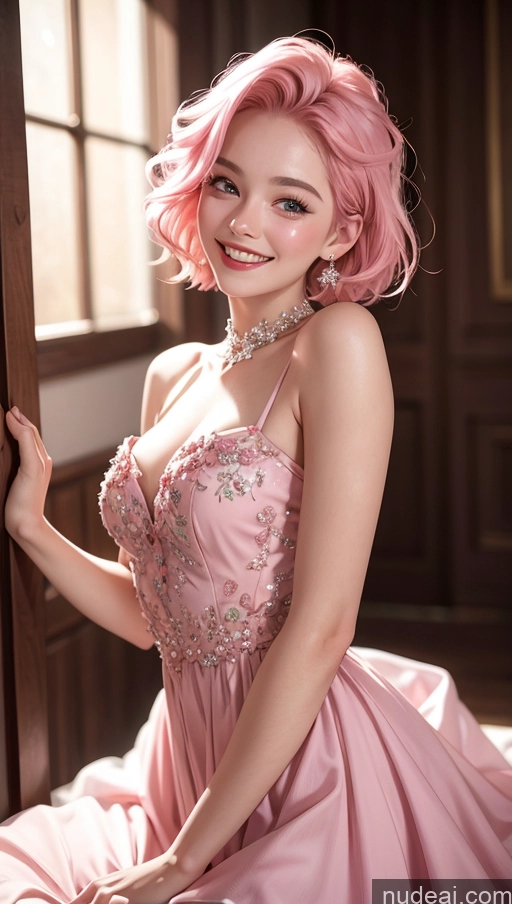 related ai porn images free for 18 Happy Pink Hair Slicked Dress