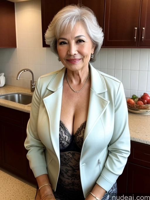 related ai porn images free for Milf Two Perfect Boobs Beautiful Perfect Body Bobcut Kitchen Bra Jacket Professor Stylish Suit Cleavage Detailed Sexy Face 80s Chinese