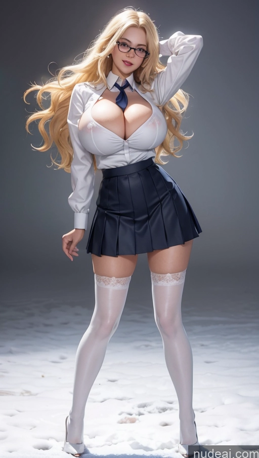 related ai porn images free for Busty Huge Boobs Beautiful Skinny Big Hips Long Legs Tall Happy Blonde Straight German Snow High Heels Cumshot Tie Glasses School Uniform, Cleavage Cutout, Clothing Cutout, Pleated Skirt, Thighhighs Close-up View