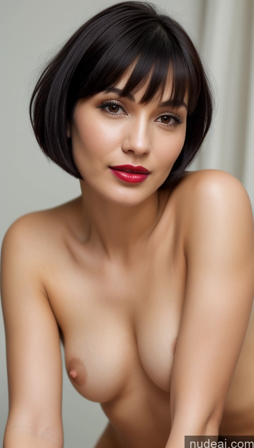 related ai porn images free for Woman One Small Tits Beautiful Lipstick 30s Black Hair Close-up View Detailed Short Hair