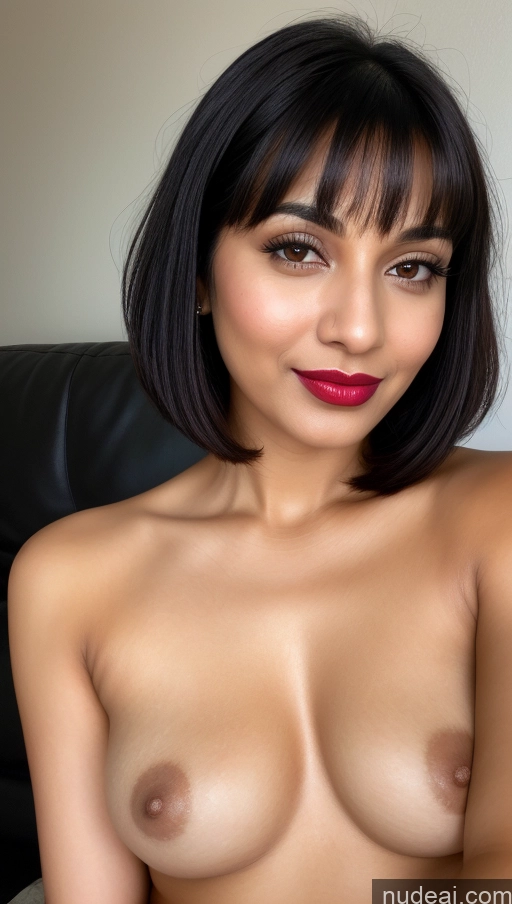 related ai porn images free for Woman One Small Tits Beautiful Lipstick 30s Black Hair Close-up View Detailed Bobcut Indian