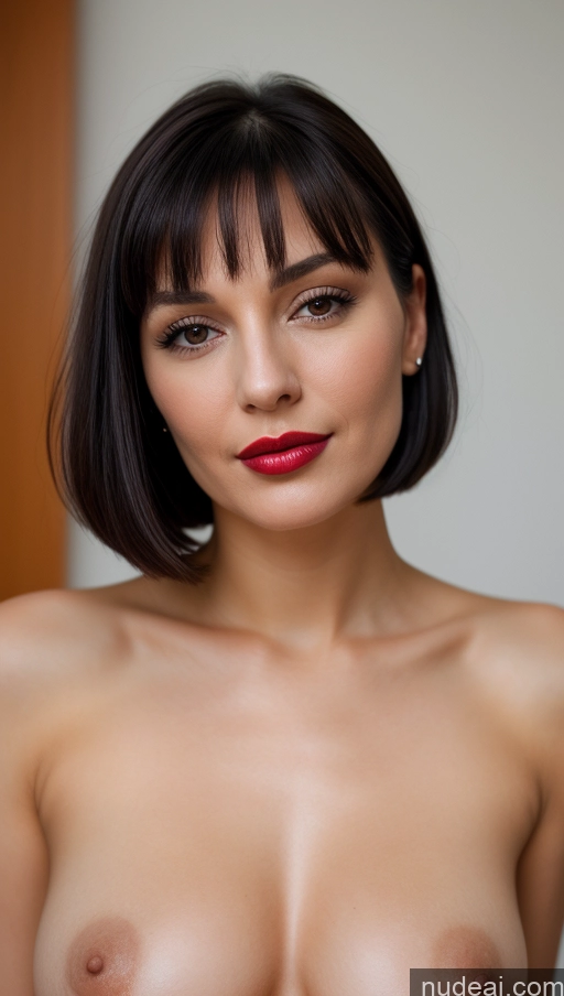 related ai porn images free for Woman One Beautiful Lipstick 30s Black Hair Bobcut Close-up View Detailed Czech