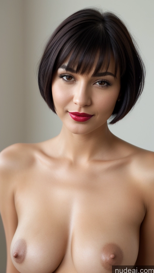 related ai porn images free for Woman One Beautiful Lipstick 30s Black Hair Close-up View Detailed Perfect Boobs Small Tits Short Hair