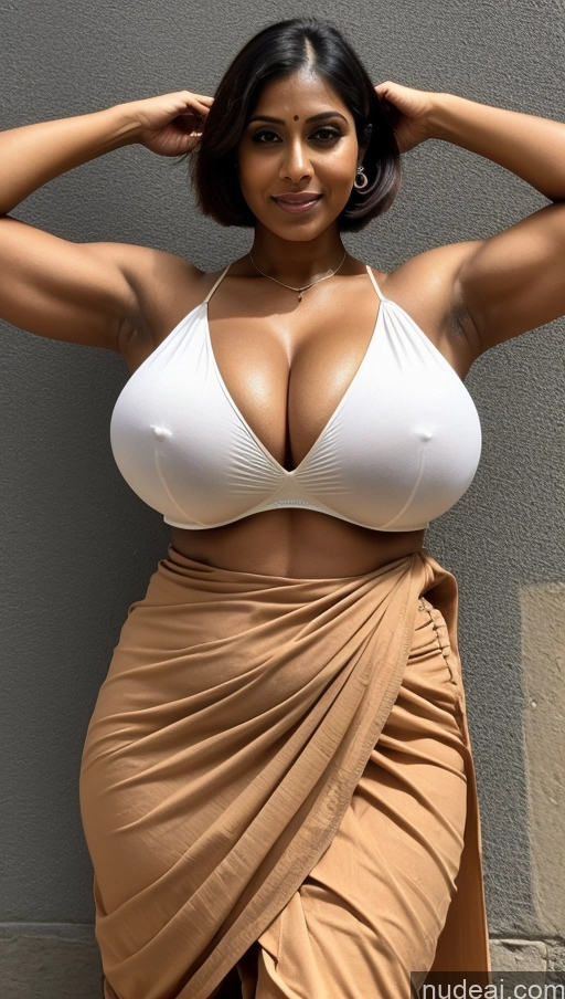 related ai porn images free for Milf Huge Boobs Beautiful Tattoos Muscular Big Ass Thick Big Hips Tall Dark Skin Blouse Sari Cleavage Busty T-pose Close-up View Short Hair Ginger Street Indian