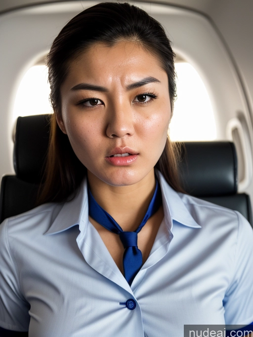 ai nude image of arafed woman in a blue shirt and tie on an airplane pics of Perfect Boobs Beautiful Perfect Body 18 Angry Messy Chinese Skin Detail (beta) Flight Attendant