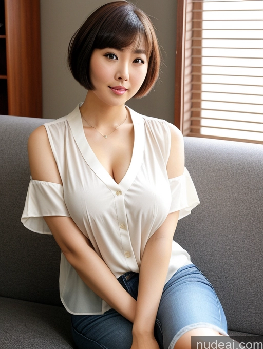 related ai porn images free for Big Ass Short Thick Japanese Short Hair Blouse Couch Busty