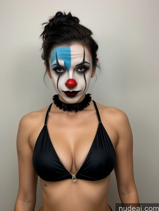 Pubic Hair Pixie Goth FnkRedmAF No Panties? Perfect Boobs Clown Front View Topless