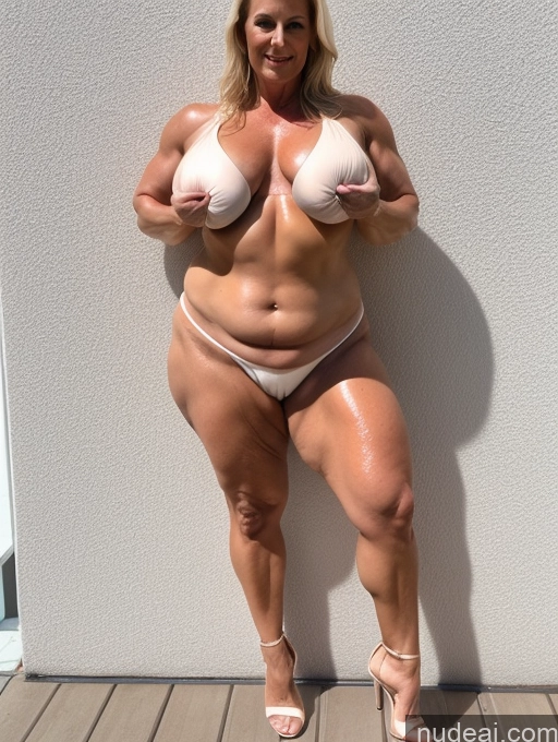 related ai porn images free for Milf Oiled Body Chubby Thick Muscular Nude High Heels Fairer Skin