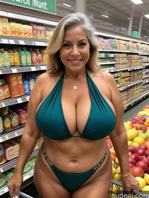 related ai porn images free for Milf One Busty Huge Boobs Thick Tanned Skin Front View Microkini Thong 80s Brazilian Grocery