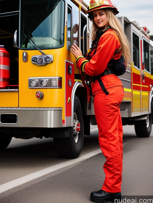 related ai porn images free for Woman One Long Hair 18 Perfect Boobs Beautiful Perfect Body Tanned Skin Blonde Firefighter Side View