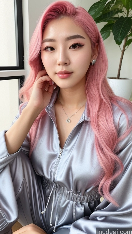 related ai porn images free for 18 Slicked Pink Hair Korean Jumpsuit