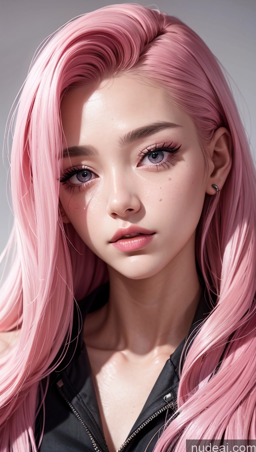 related ai porn images free for 18 Slicked Pink Hair Korean Jumpsuit