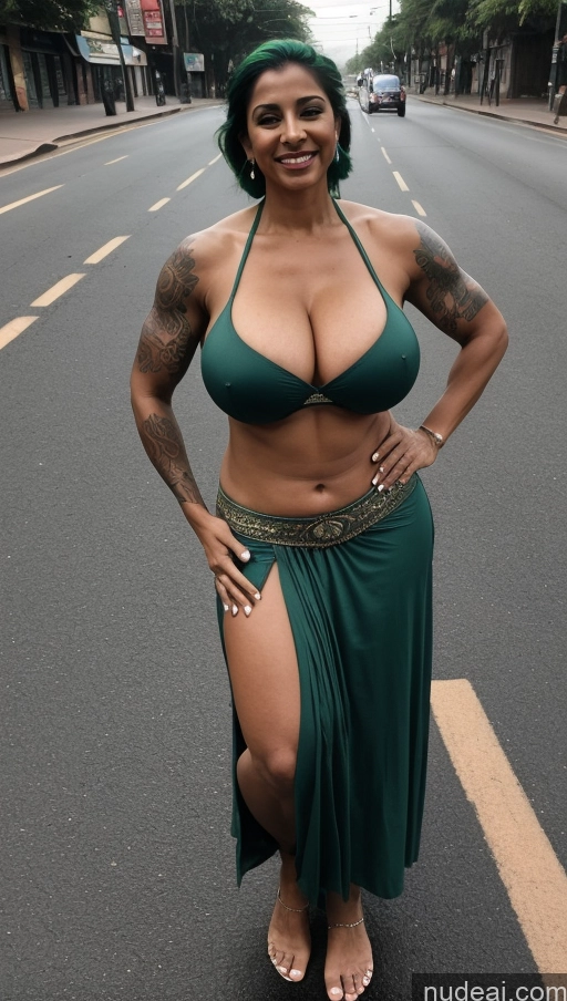 related ai porn images free for Milf Busty Huge Boobs Beautiful Tattoos Muscular Big Ass Thick Big Hips Tall Dark Skin 50s Laughing Green Hair Indian Front View T-pose Bikini Dark Lighting Sexy Face Long Skirt Straight Street