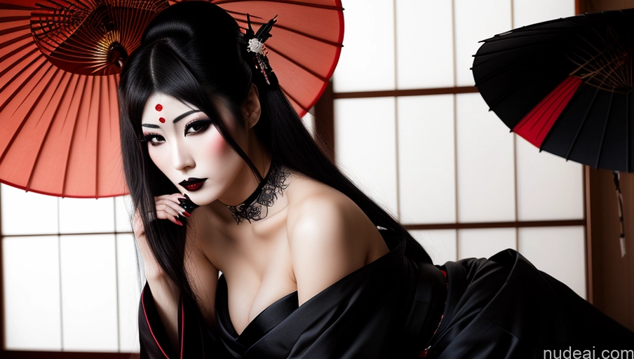 related ai porn images free for Woman Japanese Geisha Goth Serious Seductive