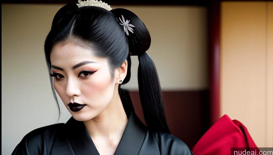 related ai porn images free for Woman Japanese Geisha Goth Serious Seductive Pigtails Vintage