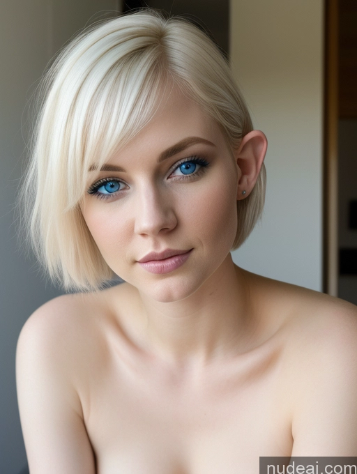 related ai porn images free for Woman Thick Fairer Skin 20s Blonde Pixie Deep Blue Eyes