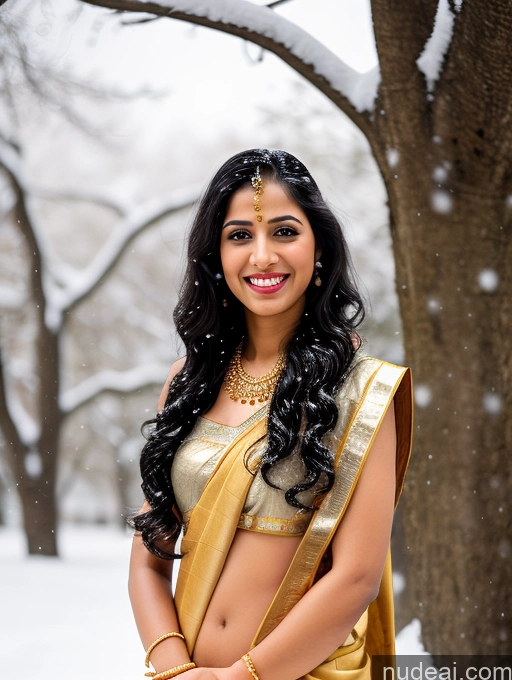 related ai porn images free for Happy Black Hair Long Hair Front View Gold Jewelry Woman Indian Sari 20s Long Legs Snow