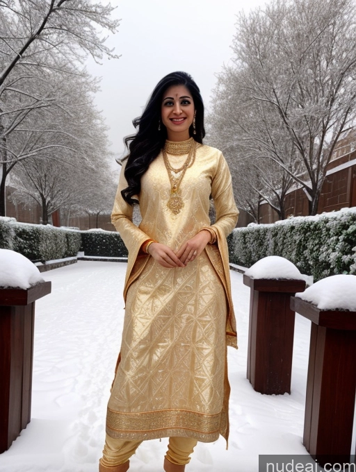 related ai porn images free for Happy Black Hair Long Hair Front View Gold Jewelry Woman Indian 20s Long Legs Snow Salwar