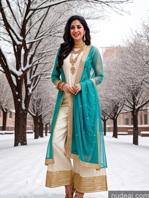 related ai porn images free for Happy Black Hair Long Hair Front View Gold Jewelry Woman Indian 20s Long Legs Snow Salwar