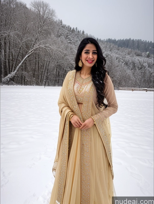 related ai porn images free for Happy Black Hair Long Hair Front View Gold Jewelry Woman Indian 20s Long Legs Snow Salwar