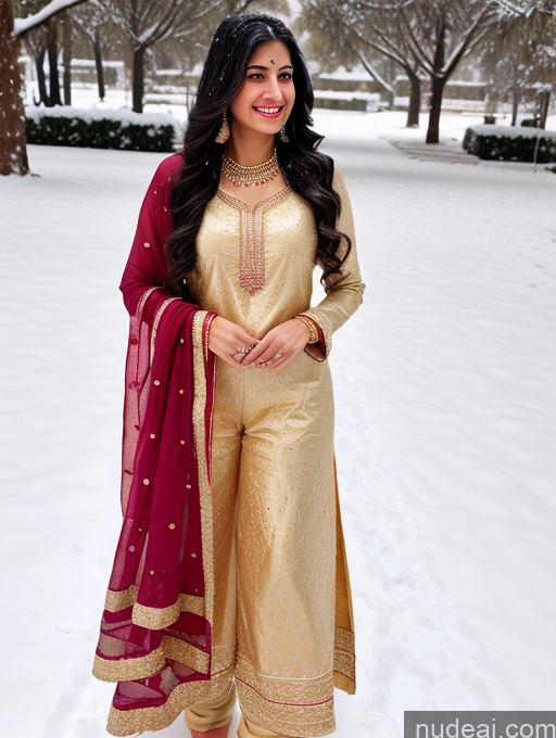 related ai porn images free for Happy Black Hair Long Hair Front View Gold Jewelry Woman Indian 20s Long Legs Snow Salwar