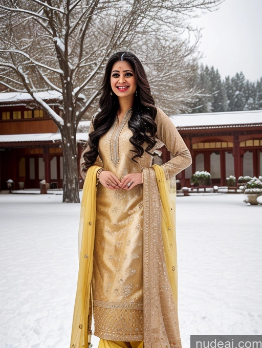 related ai porn images free for Happy Black Hair Long Hair Front View Gold Jewelry Woman Indian 20s Long Legs Snow Salwar