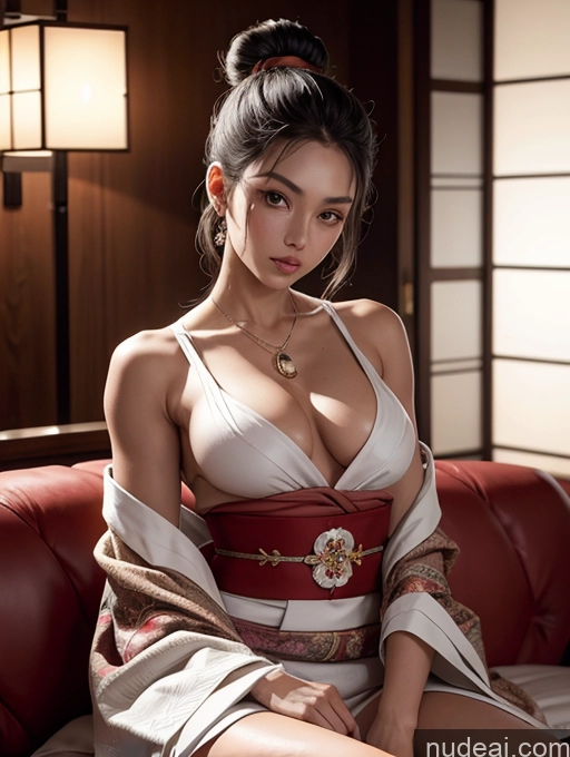 related ai porn images free for Japanese 30s Tanned Skin White Hair Hair Bun Beautiful Muscular Perfect Body Soft Anime Front View Stylish Kimono Jewelry Dark Lighting Model Seductive Sexy Face Dress Traditional Small Ass Busty Couch Big Hips Long Skirt