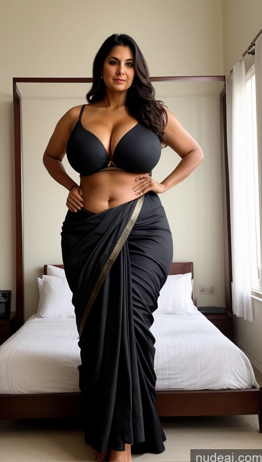 related ai porn images free for Milf One Huge Boobs Big Ass Thick Big Hips Long Hair 40s Seductive Black Hair Indian Bedroom Front View T-pose Sari Sexy Face