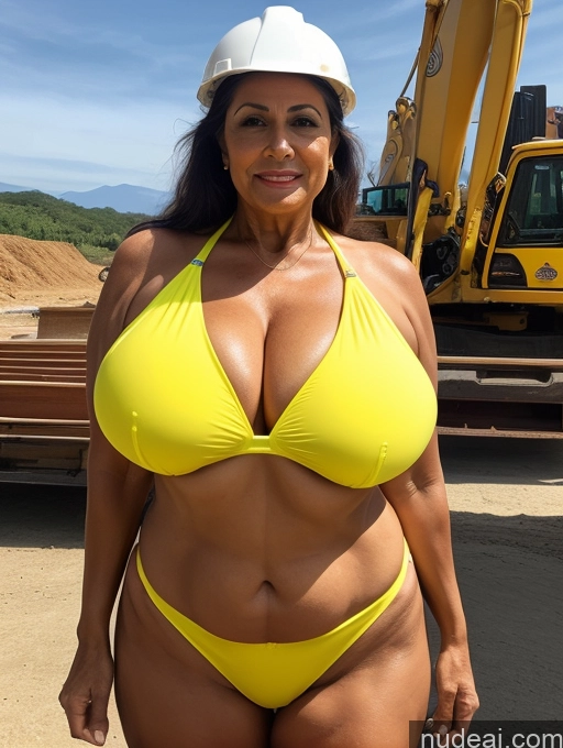 related ai porn images free for Milf One Busty Huge Boobs Thick Tanned Skin Front View Microkini Thong Brazilian Construction Worker Witch 70s