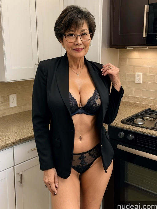 related ai porn images free for Milf Perfect Boobs Beautiful Glasses Perfect Body 70s Pixie Kitchen Bra Jacket Professor Secretary Stylish Suit Cleavage Partially Nude Detailed Sexy Face Chinese Dark Lighting