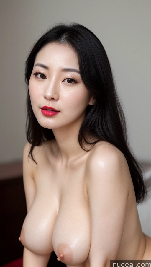 related ai porn images free for Woman One Beautiful Lipstick Thick Fairer Skin Korean Close-up View Black Hair Perfect Boobs Slicked 30s