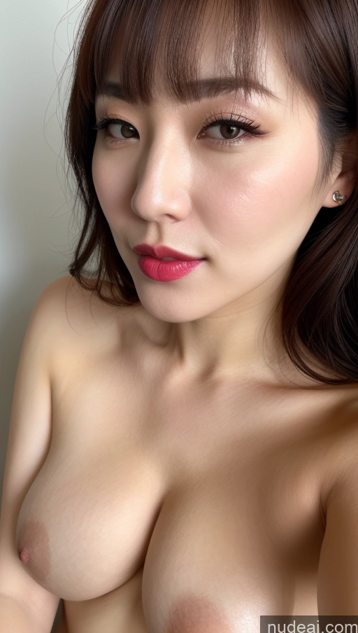 related ai porn images free for Woman One Perfect Boobs Beautiful Lipstick Thick Fairer Skin 30s Korean Close-up View Detailed Bangs