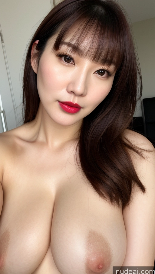 related ai porn images free for Woman One Perfect Boobs Beautiful Lipstick Thick Fairer Skin 30s Korean Close-up View Detailed Bangs