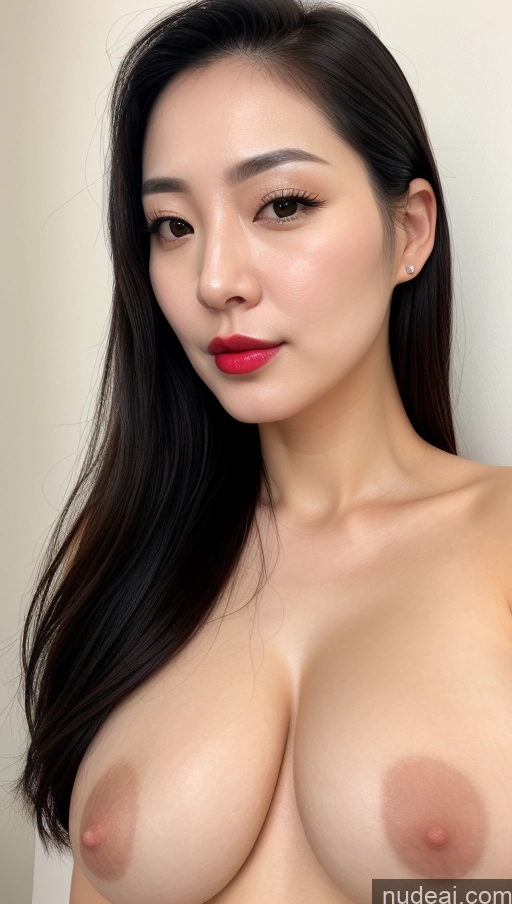 related ai porn images free for Woman One Perfect Boobs Beautiful Lipstick Thick Fairer Skin 30s Black Hair Slicked Korean Close-up View Detailed