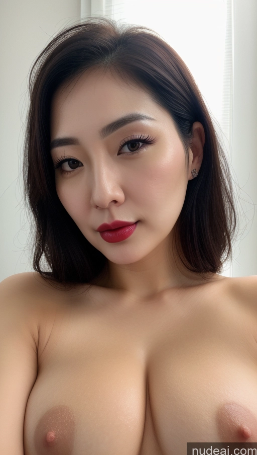 related ai porn images free for Woman One Perfect Boobs Beautiful Lipstick Thick Fairer Skin 30s Black Hair Slicked Korean Close-up View Detailed