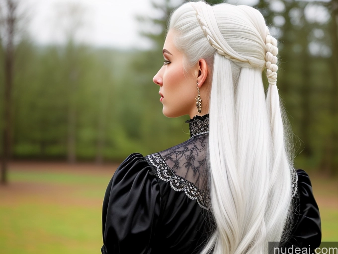 related ai porn images free for Woman One Sexy Face White Hair Russian Victorian Detailed Long Hair Back View 18