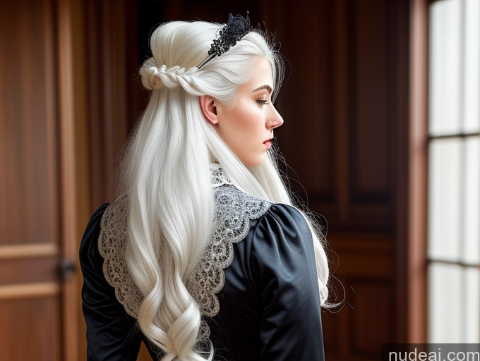 related ai porn images free for Woman One Sexy Face White Hair Russian Victorian Detailed Long Hair Back View 18