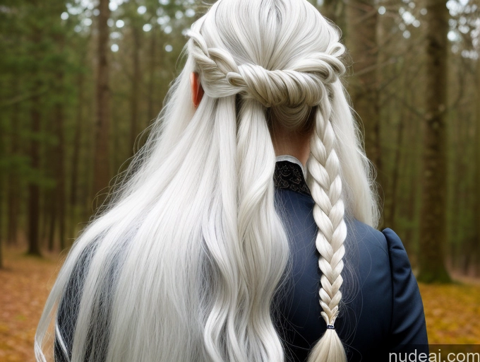 related ai porn images free for Woman One White Hair Russian Victorian Detailed Long Hair Back View 18