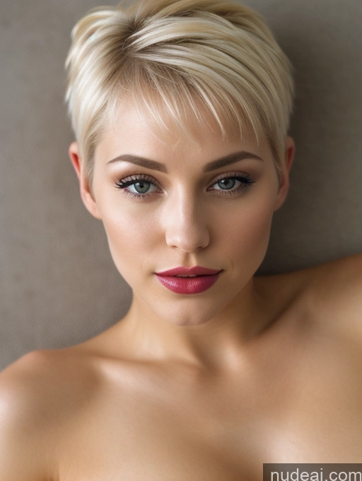 related ai porn images free for Beautiful Lipstick Sexy Face Pixie Cyberpunk On Back Czech Blonde Close-up View Woman