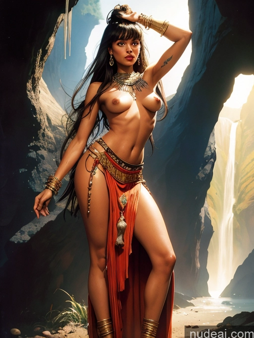 related ai porn images free for Tanned Skin Native American GZCfinal Art By Boris Vallejo Boris Vallejo Art Style Fr4z3tt4 Skinny Bangs Cave Massage Long Skirt Traditional Tribal Jewelry