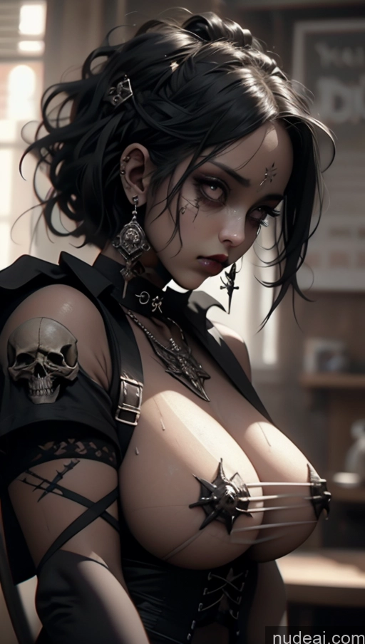 related ai porn images free for Milf Lipstick Tanned Skin Serious Close-up View Choker Jewelry Pearl Jewelry Khorne Naked Bandage Wet T-Shirt Bobcut Huge Boobs Grumpy Style Dark Skin Gothic Punk Girl Corset