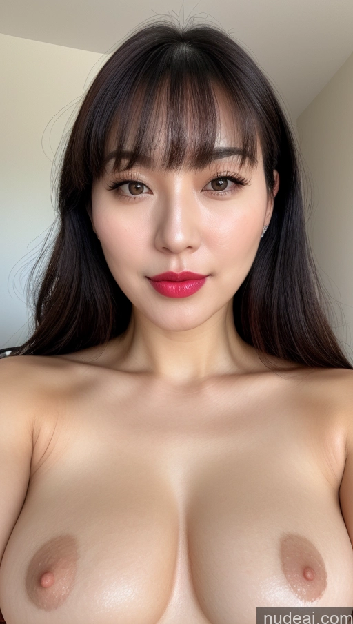 related ai porn images free for Woman One Perfect Boobs Beautiful Lipstick Thick Fairer Skin 30s Black Hair Bangs Korean Close-up View Detailed