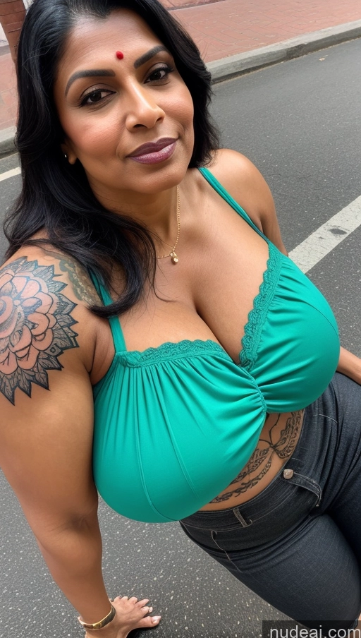 related ai porn images free for Milf Busty Huge Boobs Beautiful Tattoos Muscular Big Ass Thick Big Hips Tall Dark Skin 50s Seductive Straight Indian Street Close-up View T-pose Sexy Face Black Hair Blouse Sari Illustration