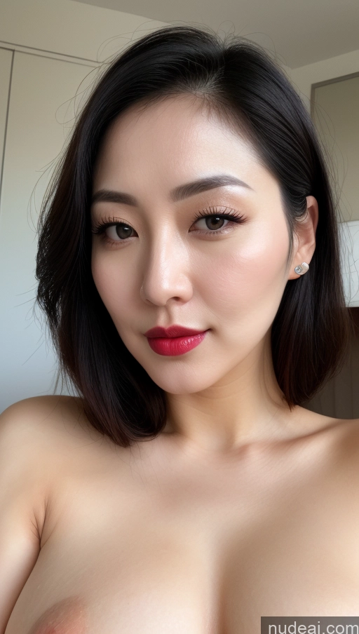 related ai porn images free for Woman One Perfect Boobs Beautiful Lipstick Thick Fairer Skin 30s Black Hair Slicked Korean Close-up View Detailed