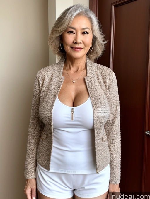 related ai porn images free for Milf Perfect Boobs Beautiful Perfect Body 70s Chinese Blouse Casual Jacket Professor Stylish Sweater Cleavage Topless Detailed