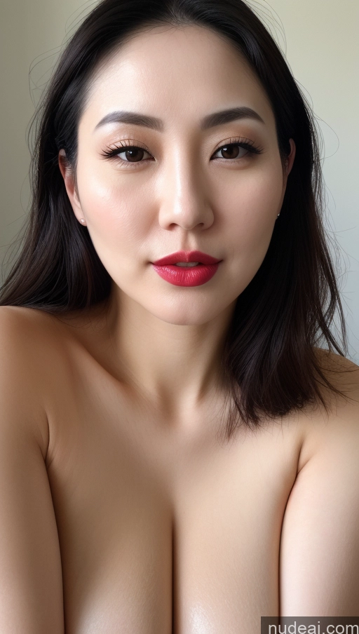 related ai porn images free for Woman One Perfect Boobs Beautiful Lipstick Thick Fairer Skin 30s Black Hair Slicked Korean Close-up View Detailed