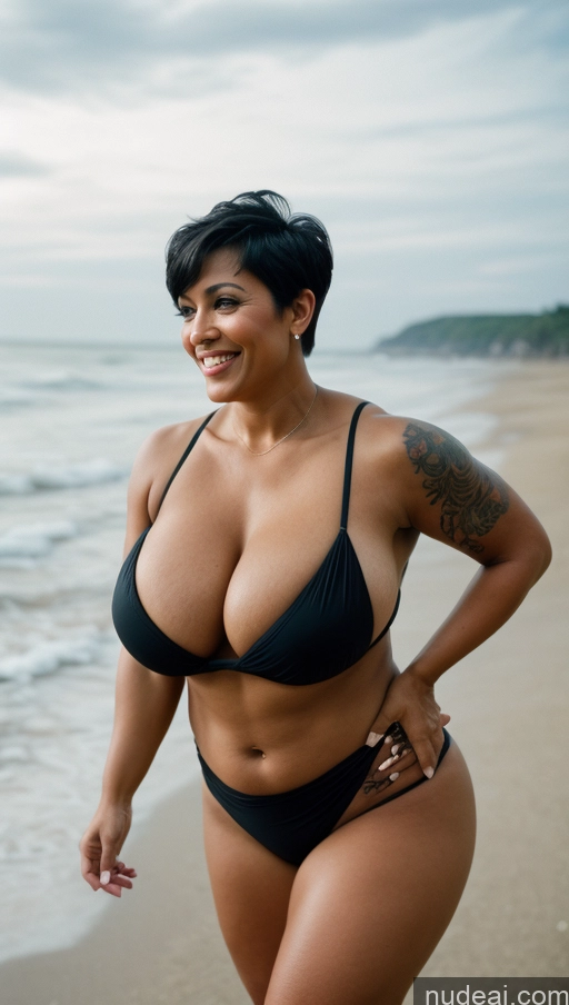 related ai porn images free for Milf Busty Huge Boobs Beautiful Tattoos Muscular Big Ass Thick Big Hips Tall Dark Skin 50s Laughing Black Hair Pixie Beach T-pose Dark Lighting Sexy Face Close-up View Latina Film Photo Bikini Long Skirt