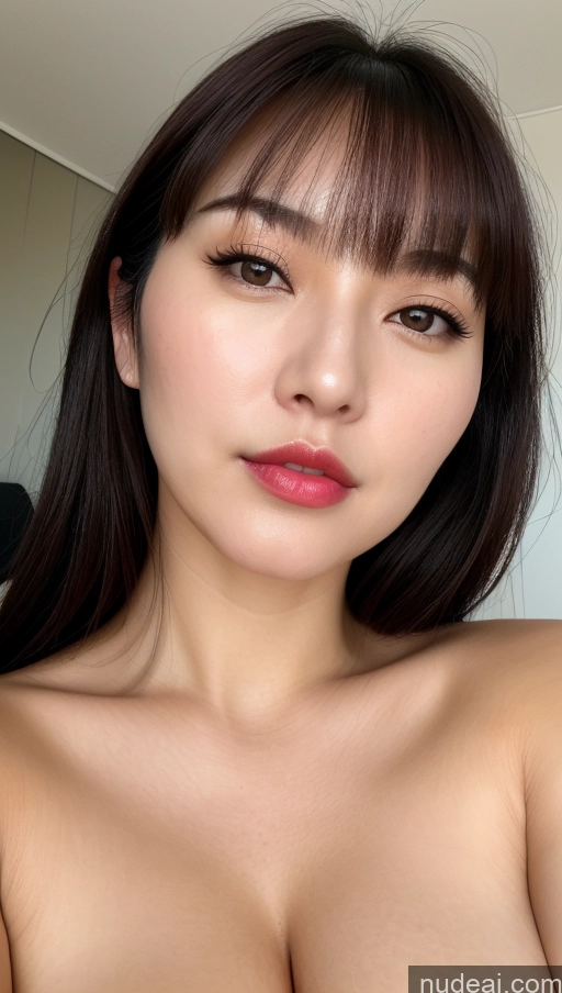 related ai porn images free for Woman One Perfect Boobs Beautiful Lipstick Thick Fairer Skin 30s Black Hair Korean Close-up View Detailed Bangs